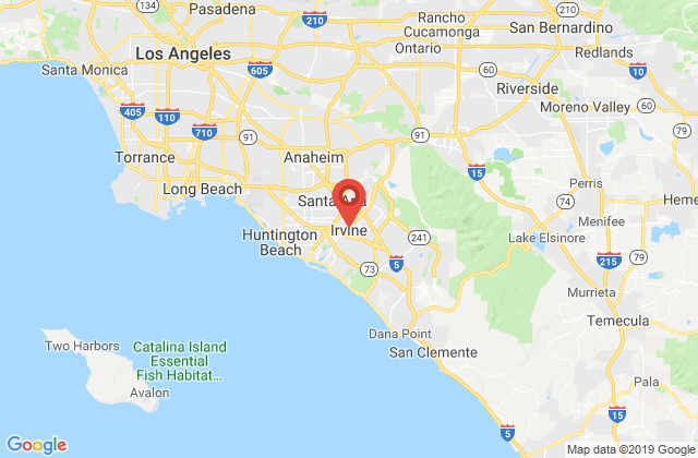 Google map image of Irvine, CA, USA